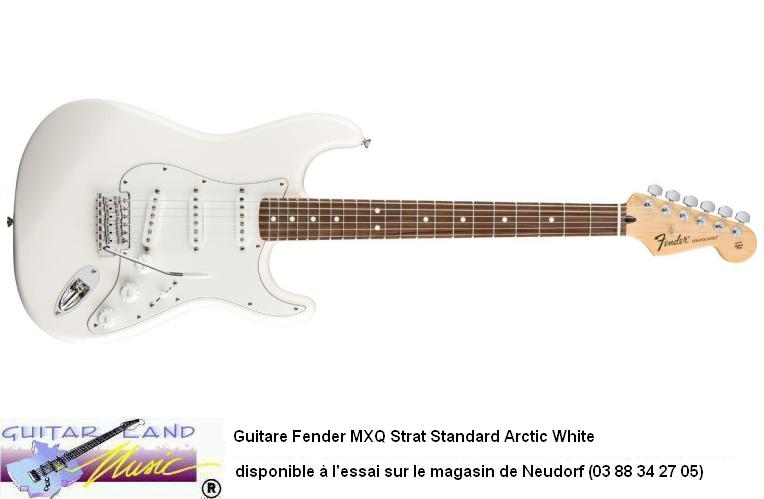 Guitare Fender MXQ Strat Standard Arctic White